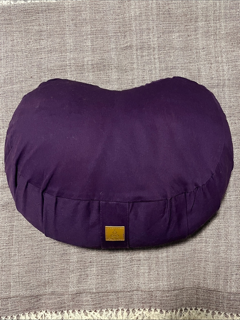 FelizMax Purple Crescent Meditation Pillow
